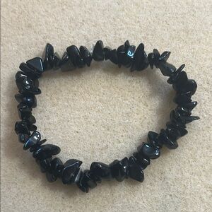 Black Stone Beaded Bracelet